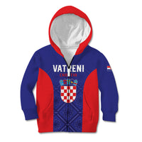 Personalized Croatia 2024 Football Kid Hoodie Hrvatska Vatreni - Wonder Print Shop