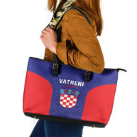 Croatia 2024 Football Leather Tote Bag Hrvatska Vatreni - Wonder Print Shop