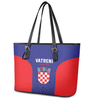 Croatia 2024 Football Leather Tote Bag Hrvatska Vatreni - Wonder Print Shop
