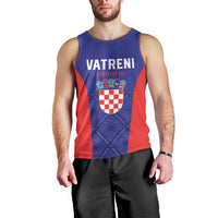 Personalized Croatia 2024 Football Men Tank Top Hrvatska Vatreni - Wonder Print Shop