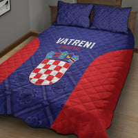 Croatia 2024 Football Quilt Bed Set Hrvatska Vatreni - Wonder Print Shop