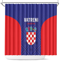 Croatia 2024 Football Shower Curtain Hrvatska Vatreni
