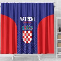 Croatia 2024 Football Shower Curtain Hrvatska Vatreni