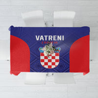 Croatia 2024 Football Tablecloth Hrvatska Vatreni - Wonder Print Shop
