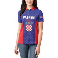 Personalized Croatia 2024 Football Women Polo Shirt Hrvatska Vatreni - Wonder Print Shop