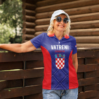 Personalized Croatia 2024 Football Women Polo Shirt Hrvatska Vatreni - Wonder Print Shop