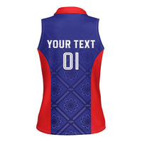 Personalized Croatia 2024 Football Women Sleeveless Polo Shirt Hrvatska Vatreni - Wonder Print Shop