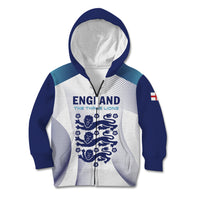 Personalized England 2024 Football Kid Hoodie Come On The Three Lions - Wonder Print Shop