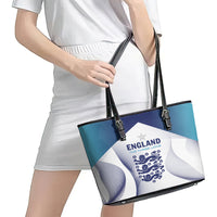 England 2024 Football Leather Tote Bag Come On The Three Lions - Wonder Print Shop