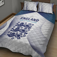 England 2024 Football Quilt Bed Set Come On The Three Lions - Wonder Print Shop