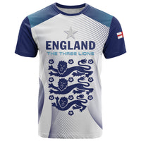 Personalized England 2024 Football T Shirt Come On The Three Lions - Wonder Print Shop