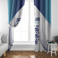 England 2024 Football Window Curtain Come On The Three Lions - Wonder Print Shop