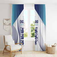 England 2024 Football Window Curtain Come On The Three Lions - Wonder Print Shop