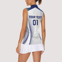 Personalized England 2024 Football Women Sleeveless Polo Shirt Come On The Three Lions - Wonder Print Shop