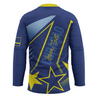 Personalized Country of Curacao Hockey Jersey Proud of Our Flag