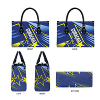 Country of Curacao Leather Bag Proud of Our Flag