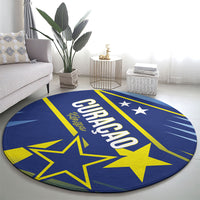 Country of Curacao Round Carpet Proud of Our Flag