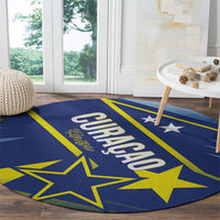 Country of Curacao Round Carpet Proud of Our Flag