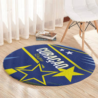 Country of Curacao Round Carpet Proud of Our Flag