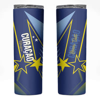 Personalized Country of Curacao Skinny Tumbler Proud of Our Flag