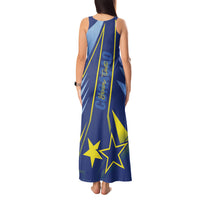 Personalized Country of Curacao Tank Maxi Dress Proud of Our Flag