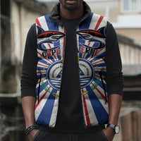 Personalized Cape Verde 1975 Sleeveless Puffer Jacket Happy Independence Day