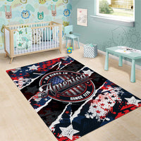 No Kings In America Since 1776 Area Rug Grunge Style - Wonder Print Shop