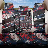 No Kings In America Since 1776 Back Car Seat Cover Grunge Style - Wonder Print Shop