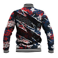 No Kings In America Since 1776 Baseball Jacket Grunge Style - Wonder Print Shop