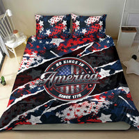 No Kings In America Since 1776 Bedding Set Grunge Style - Wonder Print Shop