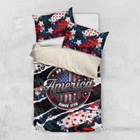 No Kings In America Since 1776 Bedding Set Grunge Style - Wonder Print Shop