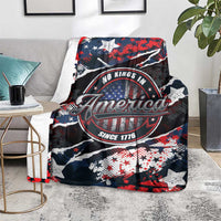 No Kings In America Since 1776 Blanket Grunge Style - Wonder Print Shop