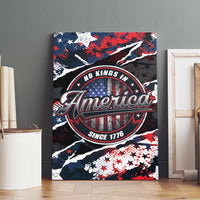 No Kings In America Since 1776 Canvas Wall Art Grunge Style - Wonder Print Shop
