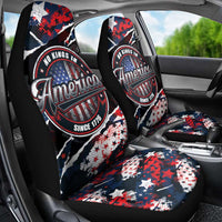 No Kings In America Since 1776 Car Seat Cover Grunge Style - Wonder Print Shop