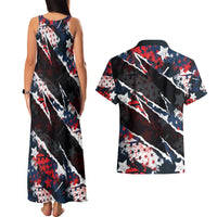 No Kings In America Since 1776 Couples Matching Tank Maxi Dress and Hawaiian Shirt Grunge Style - Wonder Print Shop