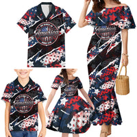 No Kings In America Since 1776 Family Matching Mermaid Dress and Hawaiian Shirt Grunge Style - Wonder Print Shop