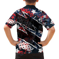 No Kings In America Since 1776 Family Matching Off The Shoulder Long Sleeve Dress and Hawaiian Shirt Grunge Style - Wonder Print Shop