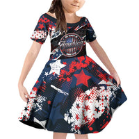 No Kings In America Since 1776 Family Matching Off Shoulder Short Dress and Hawaiian Shirt Grunge Style - Wonder Print Shop