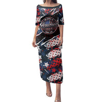 No Kings In America Since 1776 Family Matching Puletasi and Hawaiian Shirt Grunge Style - Wonder Print Shop