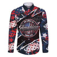 No Kings In America Since 1776 Family Matching Short Sleeve Bodycon Dress and Hawaiian Shirt Grunge Style - Wonder Print Shop