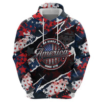 No Kings In America Since 1776 Hoodie Grunge Style - Wonder Print Shop