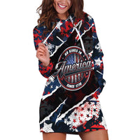No Kings In America Since 1776 Hoodie Dress Grunge Style - Wonder Print Shop