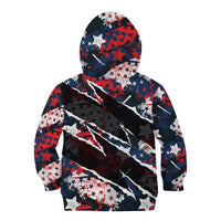 No Kings In America Since 1776 Kid Hoodie Grunge Style - Wonder Print Shop