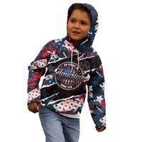 No Kings In America Since 1776 Kid Hoodie Grunge Style - Wonder Print Shop