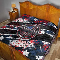 No Kings In America Since 1776 Quilt Grunge Style - Wonder Print Shop