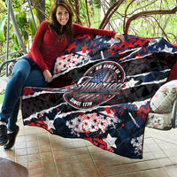 No Kings In America Since 1776 Quilt Grunge Style - Wonder Print Shop