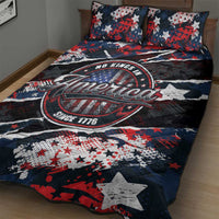 No Kings In America Since 1776 Quilt Bed Set Grunge Style - Wonder Print Shop