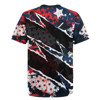 No Kings In America Since 1776 Rugby Jersey Grunge Style - Wonder Print Shop