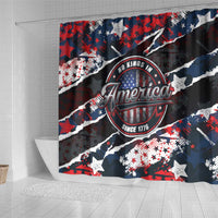 No Kings In America Since 1776 Shower Curtain Grunge Style - Wonder Print Shop