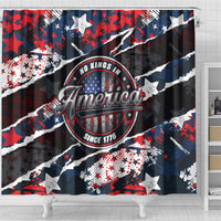 No Kings In America Since 1776 Shower Curtain Grunge Style - Wonder Print Shop
